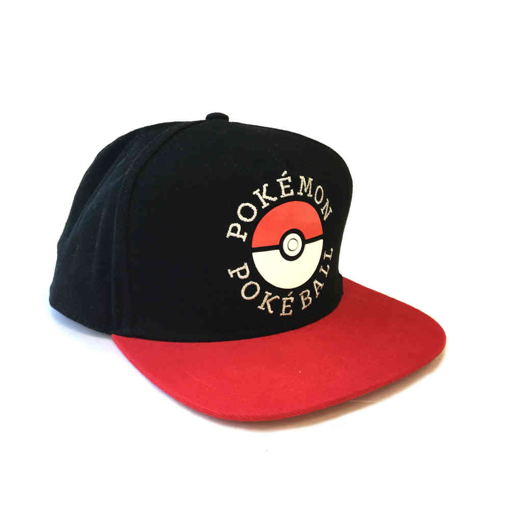 Pokémon - Trainer Kappe - Schwarz/Rot